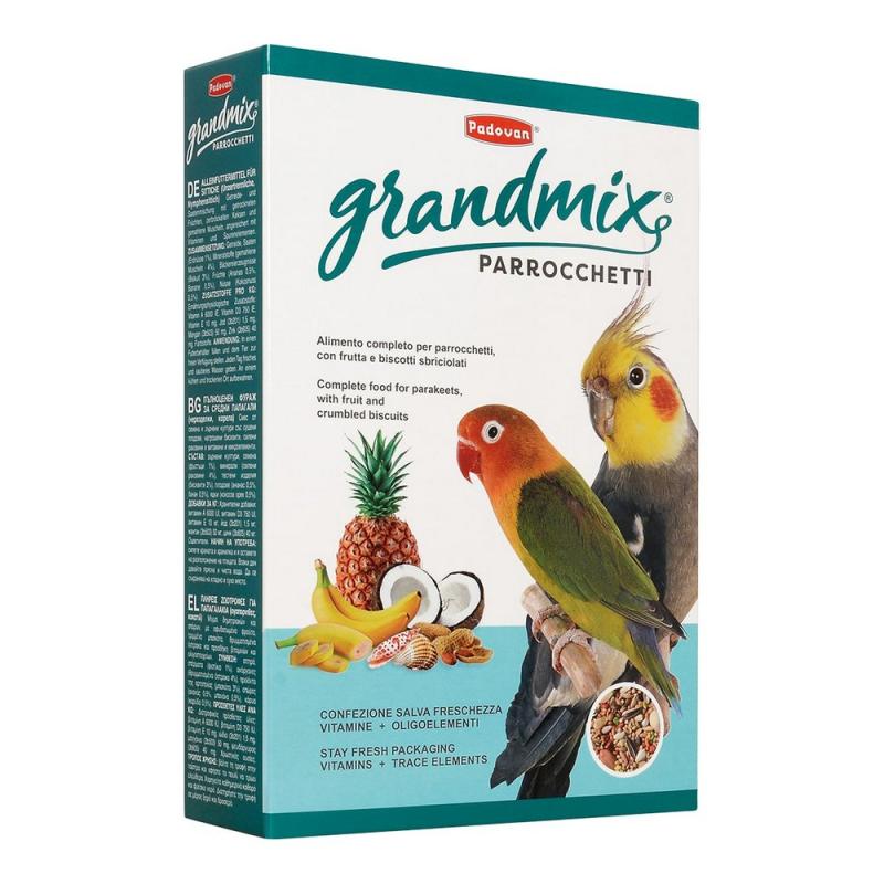 Padovan Granmix Parrocchetti Корм для средних попугаев, 400 г
