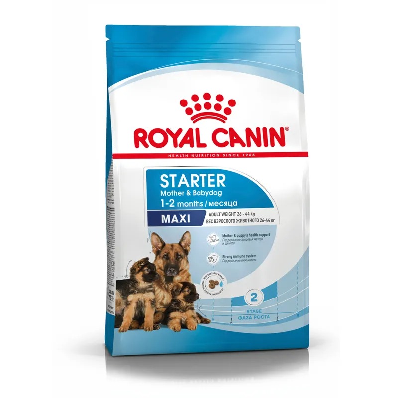 Royal Canin  Сухой корм для щенков  Maxi Starter, для крупных пород до 2-х месяцев 15 кг