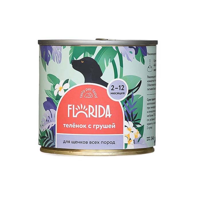 Влажный корм для щенков из телятины с грушей 240 гр - 1 шт