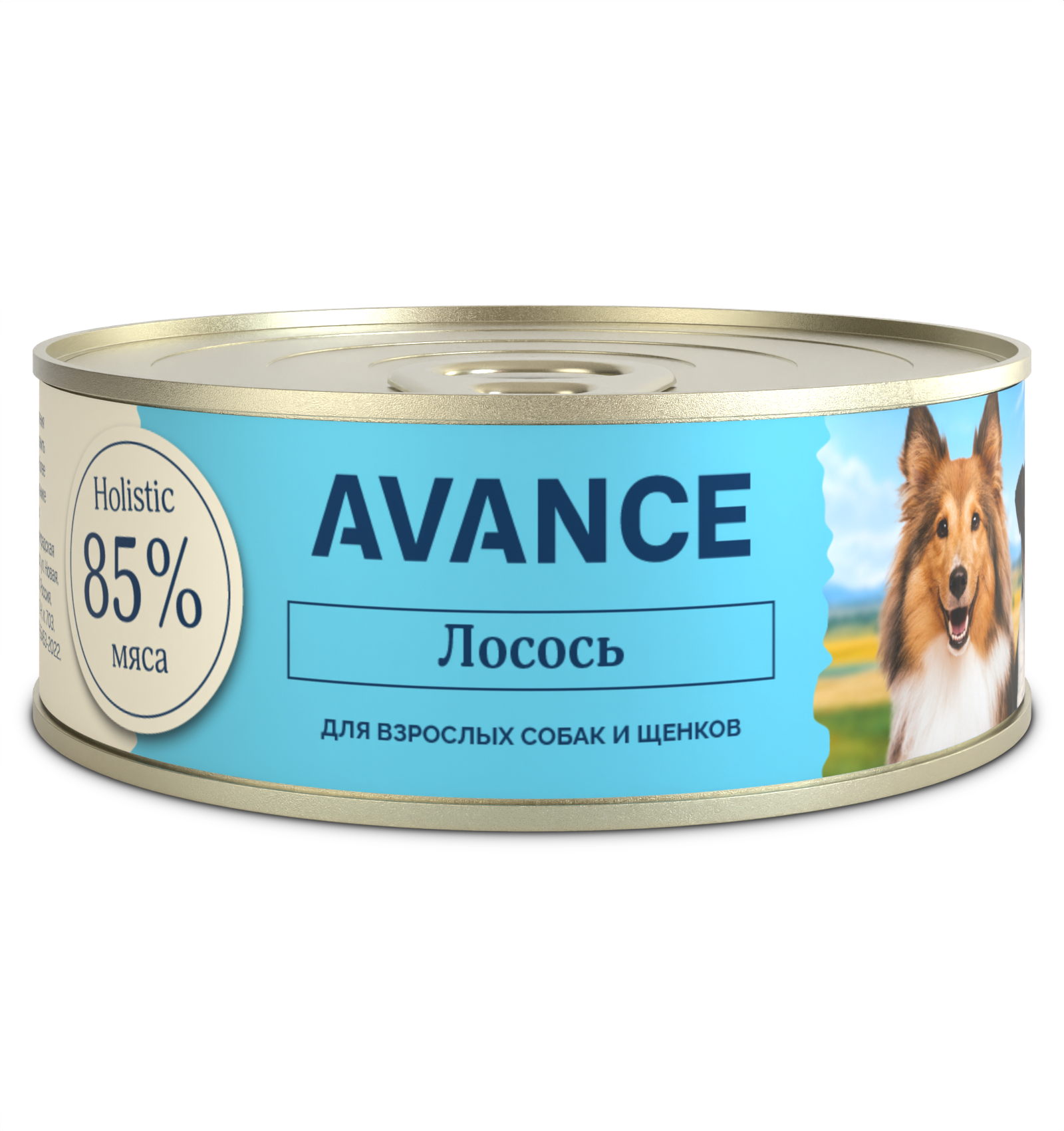 AVANCE Консервы для щенков и собак с лососем 1 шт