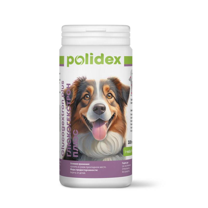 POLIDEX Глюкогекстрон плюс д/собак 300т (1 таб на 10 кг)