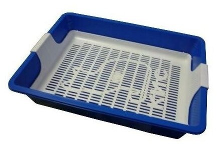 Зооэкспресс Кис Лоток глубокий для кошек, с сеткой,  40.5 х 30 х 9см