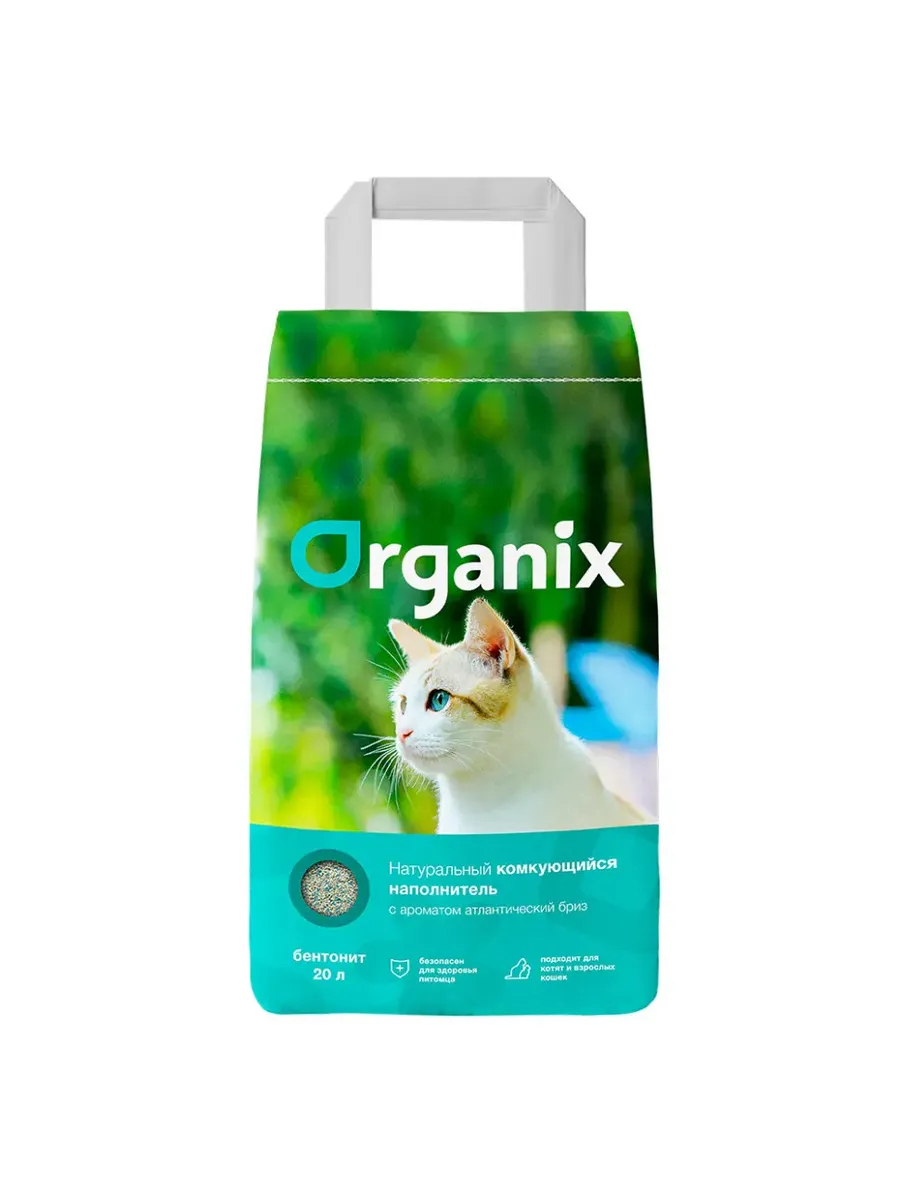 Organix Комкующийся наполнитель с ароматом атлантический бриз 16 кг 4604397009712