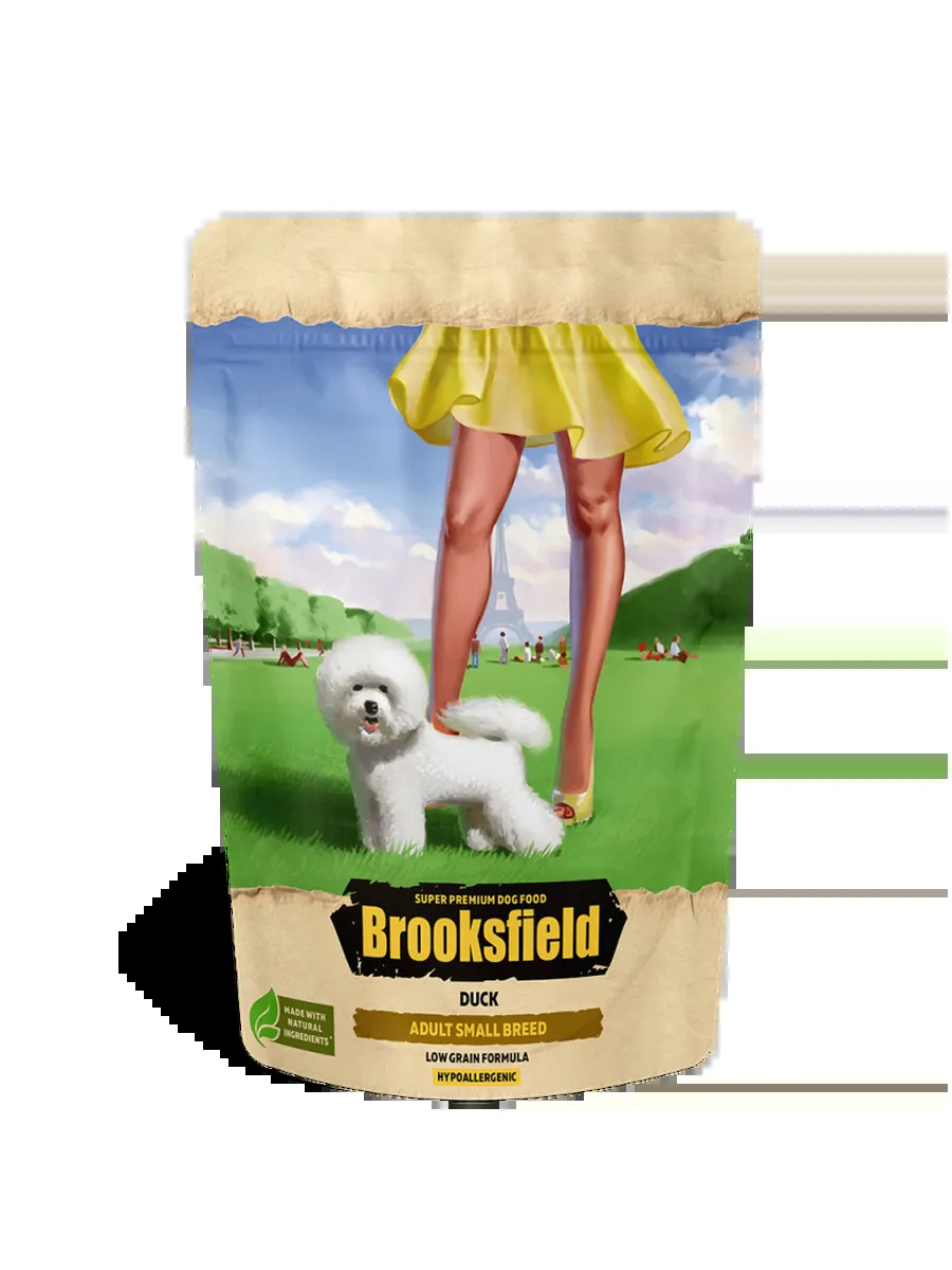 BROOKSFIELD Сухой корм для собак мелких пород с уткой и рисом - 700 г