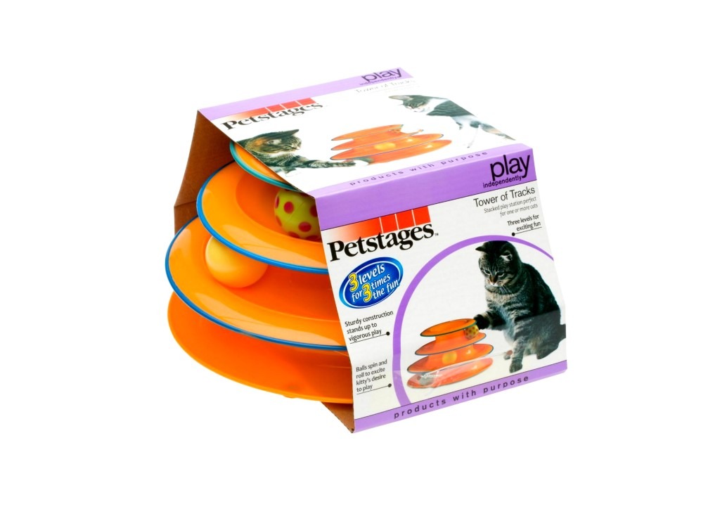 Petstages Трек 3 этажа Игрушка для кошек, 24 см