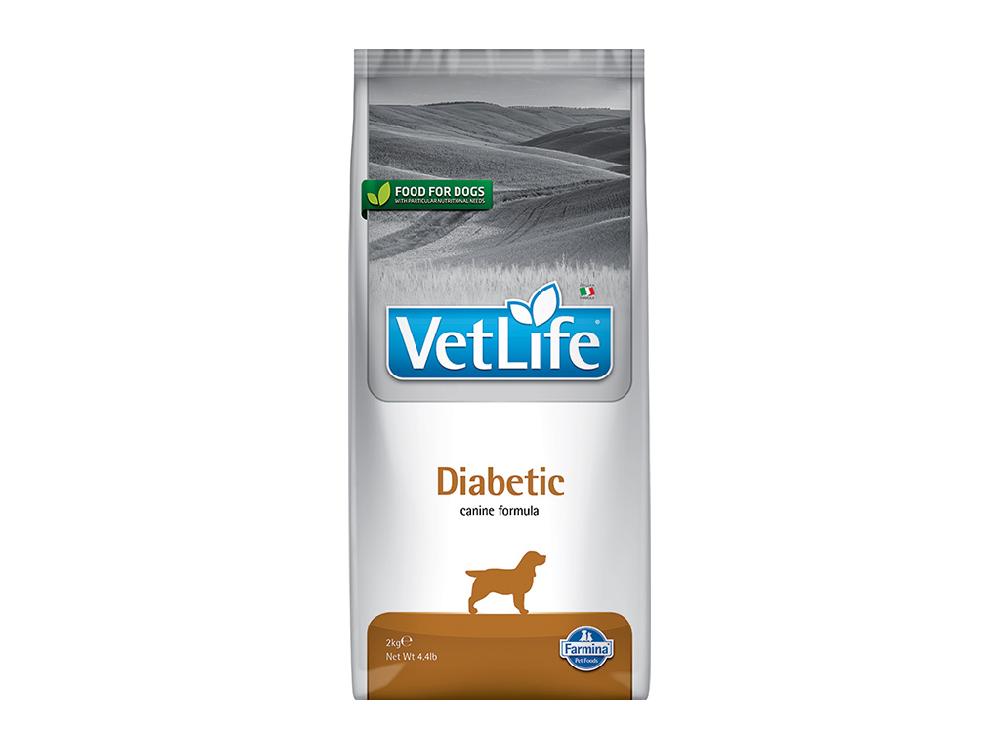 Сухой корм для собак Farmina Vet life Diabetic, при сахарном диабете, лечебный, ветеринарная диета, 2 кг