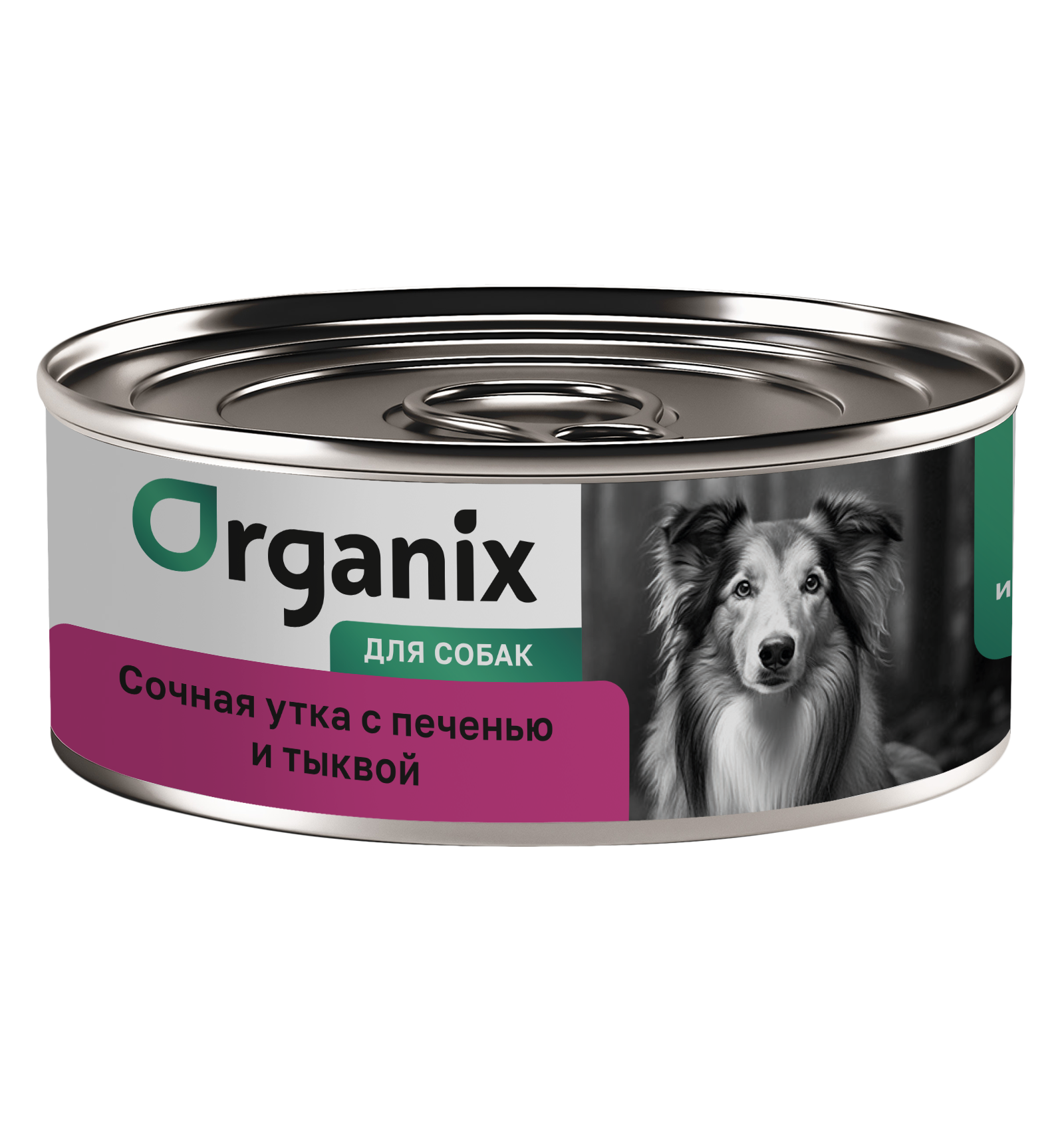 Organix Консервы для собак сочная утка с печенью 1шт-100гр 4640201674301 4602332056043