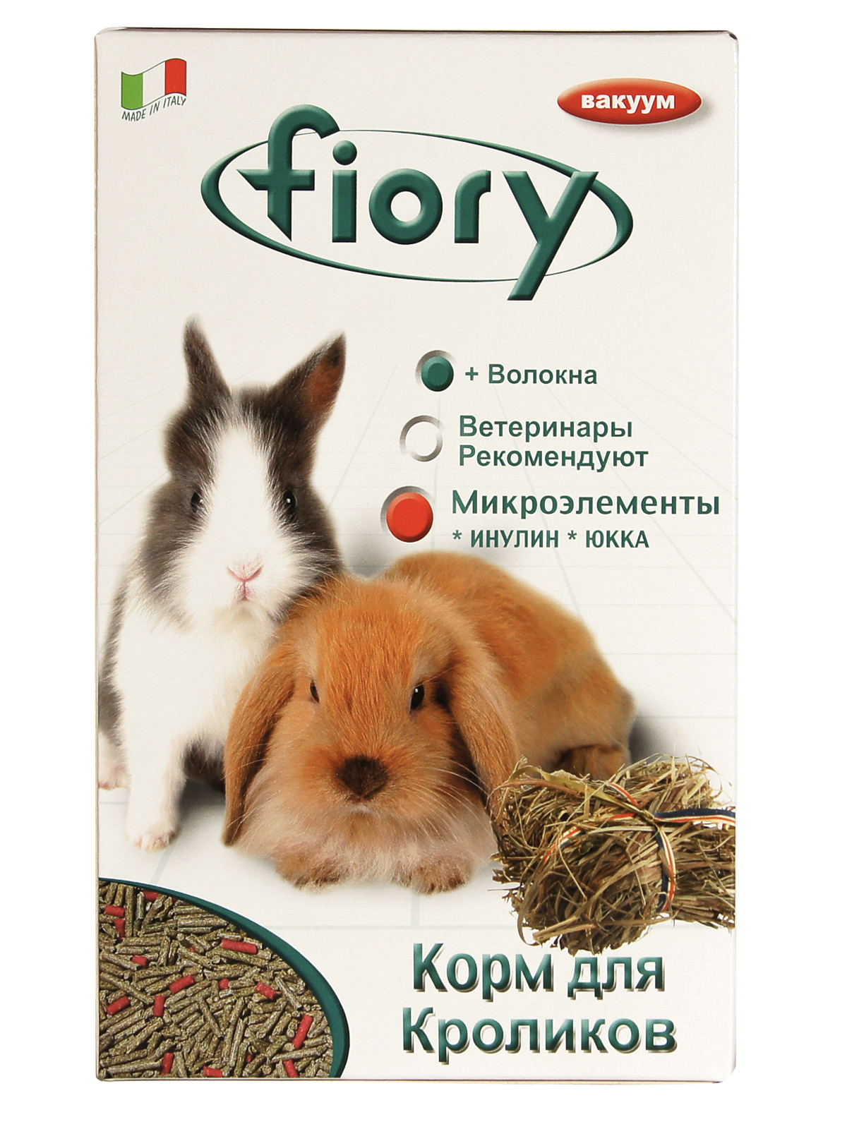 Корм Fiory Pellettato для кроликов,  гранулированный 850 г