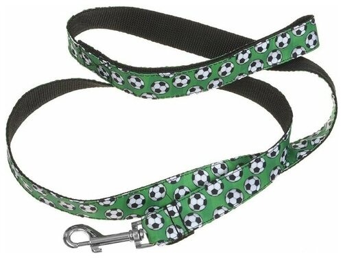 Поводок нейлоновый "Персилайн Дизайн Футбол", 25мм х 1,2м