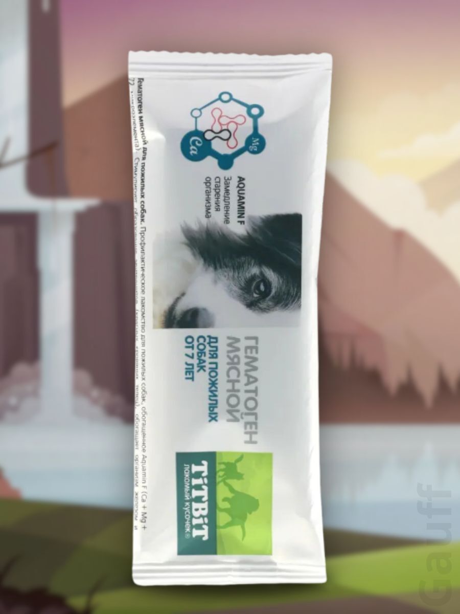 TiTBiT Лакомство Гематоген мясной для взрослых собак 35 гр 4690538023860