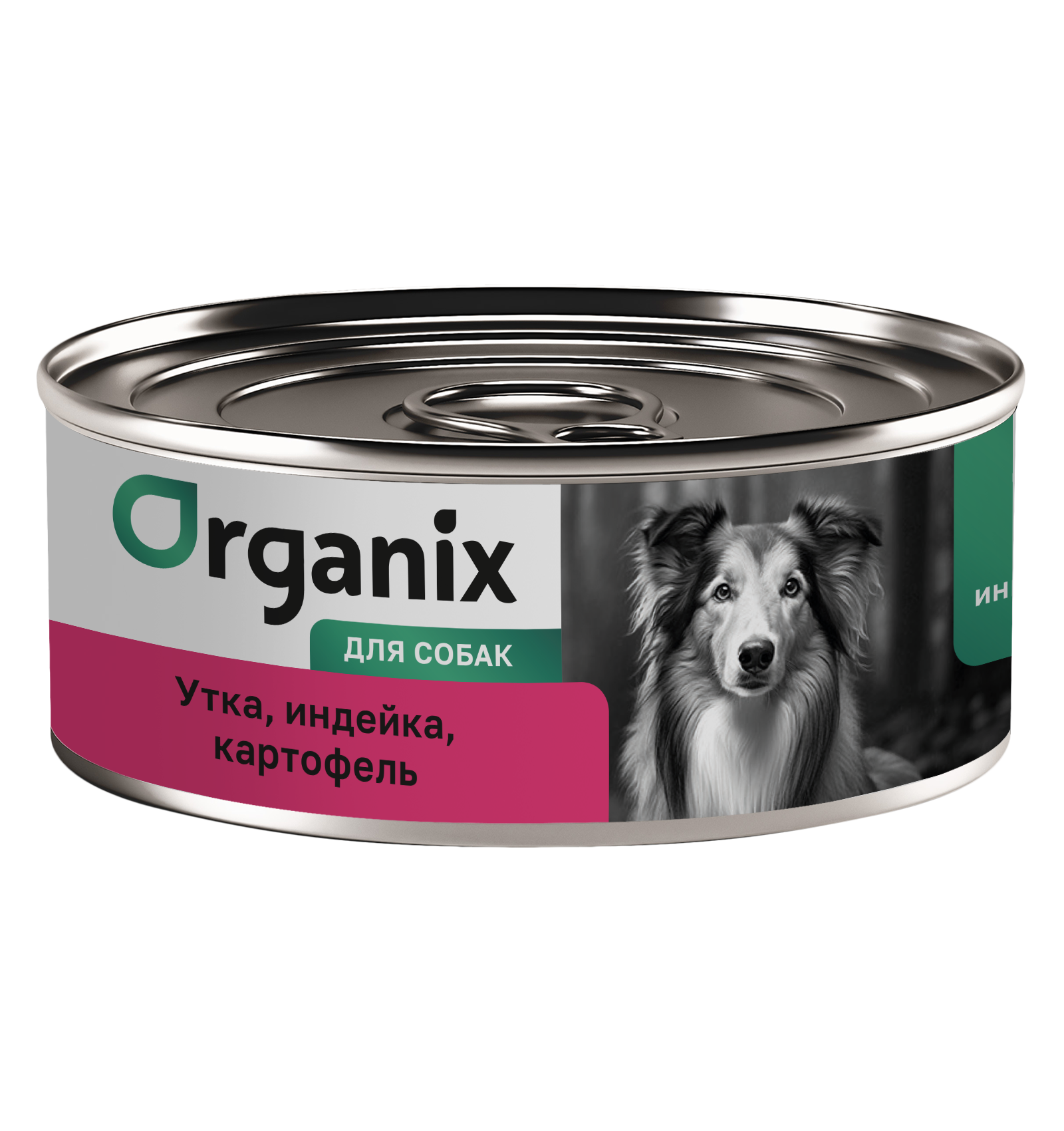 Organix Консервы для собак утка с индейкой 1шт-100гр 4640201674738 4601277372904