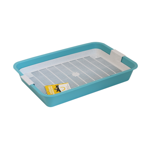 Моськи-Авоськи Туалет для кошек с сеткой, 40х26х6,5 см, бирюзовый