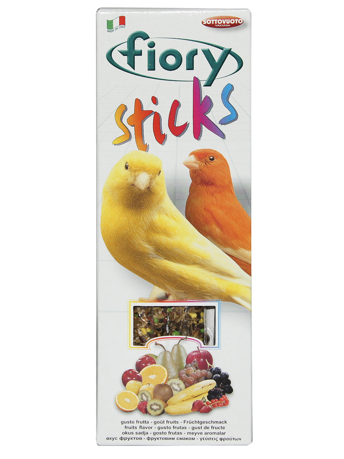 Лакомство Fiory Sticks палочки для канареек, с фруктами 2х30 г