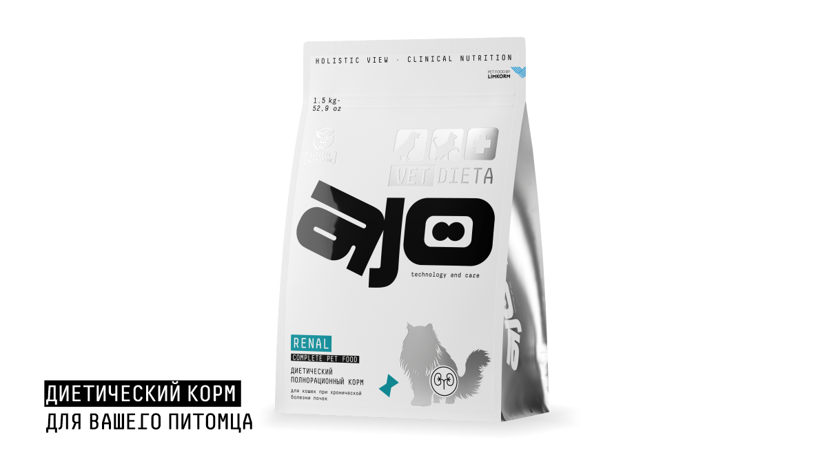 Ajo Renal Корм сухой для кошек при хронической болезни почек 400 г