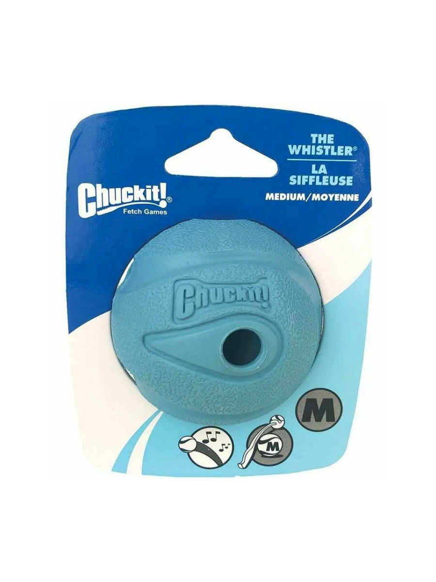 CHUCKIT! THE WHISTLER MEDIUM Игрушка для собак свистящий мяч
