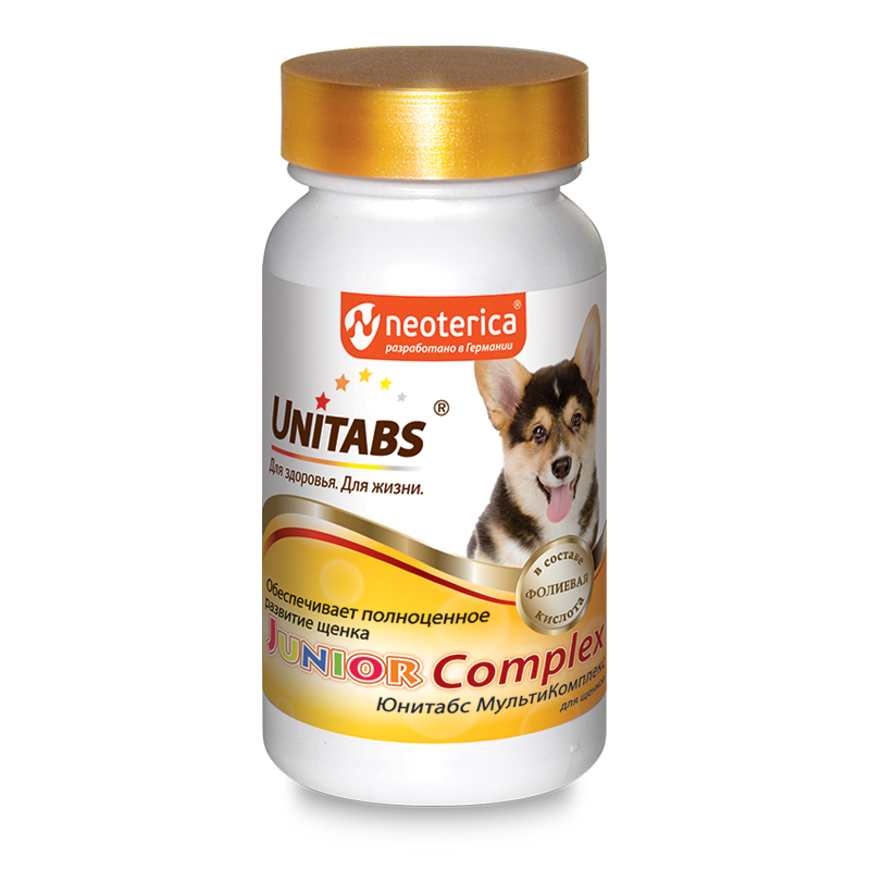 UNITABS ЮНИТАБС JuniorComplex с В9 для щенков  100таб