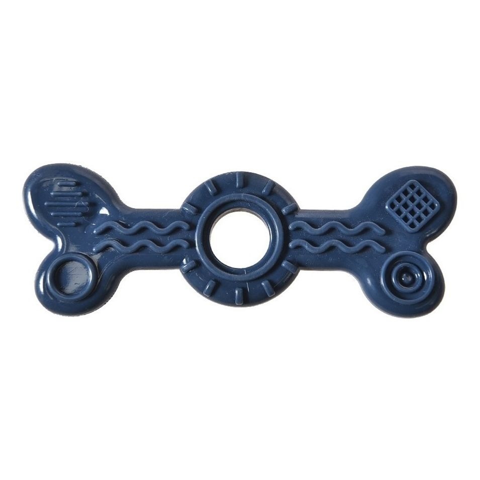 FOXIE Smart Игрушка для собак,  кость синяя массажная, 5х14.5см