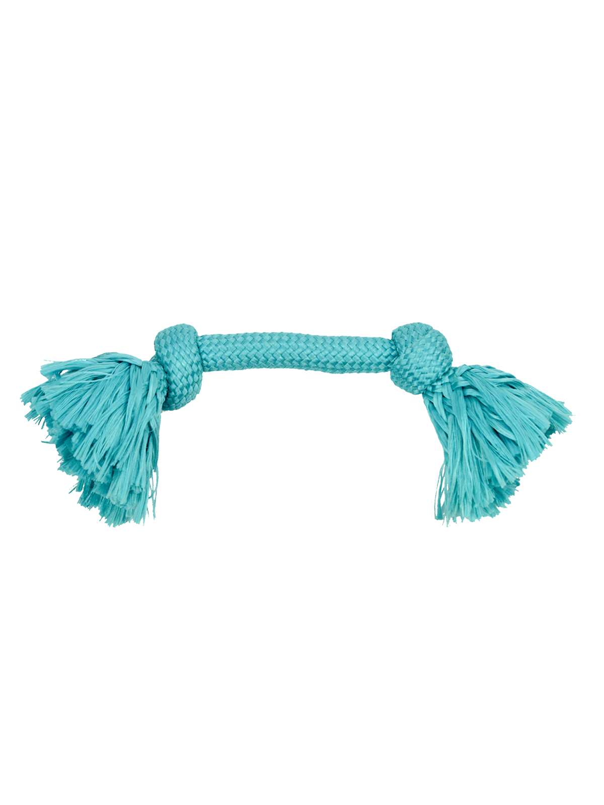 Playology жевательный канат DRI-TECH ROPE для собак средних пород с ароматом арахиса, средний, цвет голубой