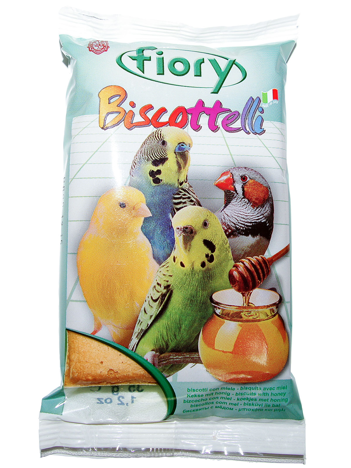 Лакомство Fiory Biscottelli бисквиты для птиц, с медом 35 г