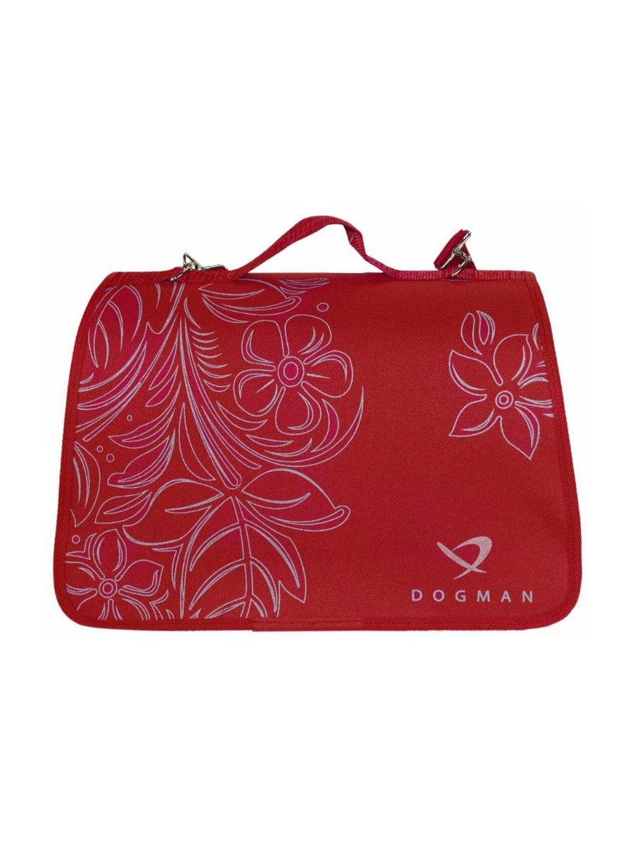 DOGMAN Лира №4 Сумка-переноска, цвет красный, 48х29х29см