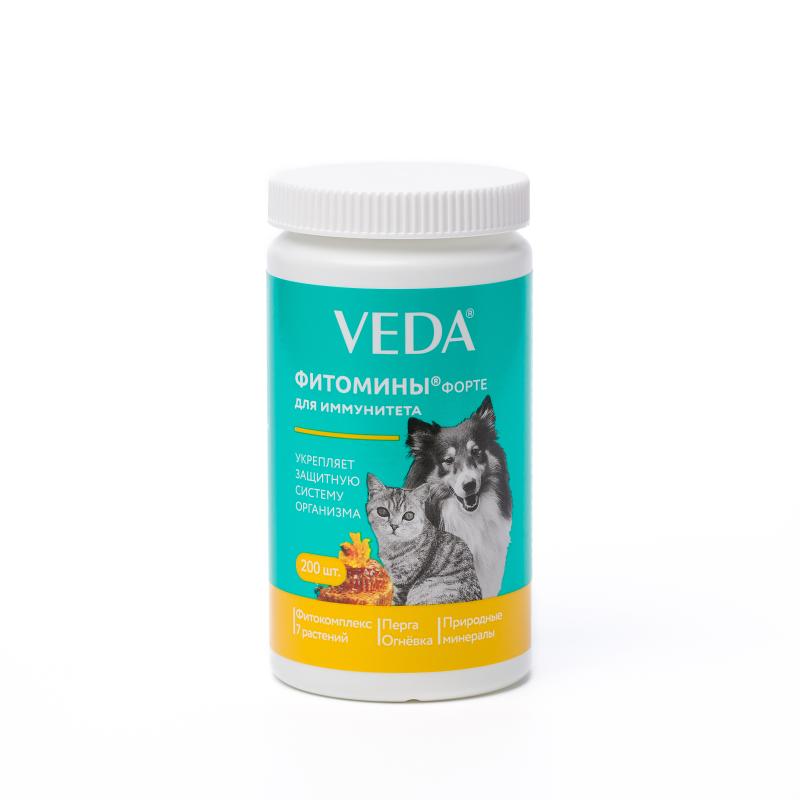 Фитомины ФОРТЕ для кошек и собак для иммунитета, 200 шт