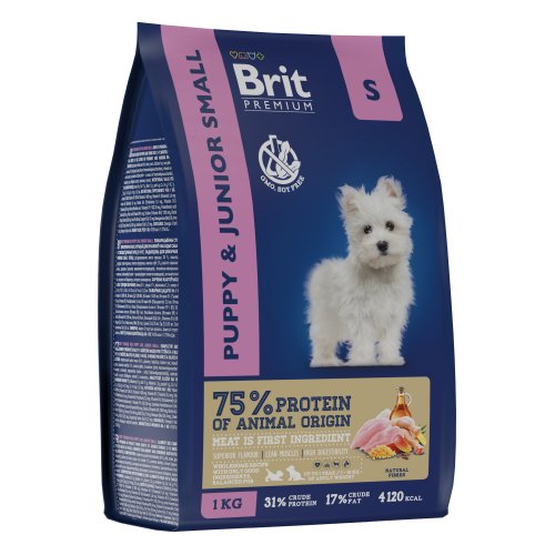 Brit Брит Premium Dog Puppy and Junior Small с курицей д/щ.и мол.собак 1 кг 5049875