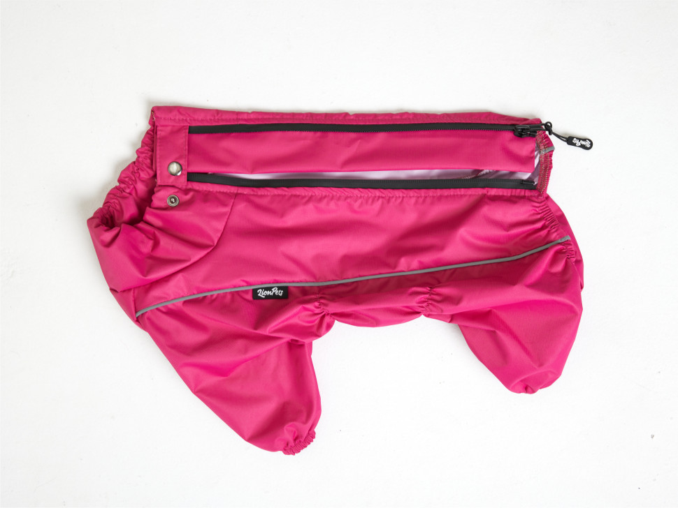 Жилетка для животных Lion, цвет: фуксия LMK-518 (на гладкой подкладке) (Размер XL (Длина спинки 36-38, грудь 46-58, шея 24-30))