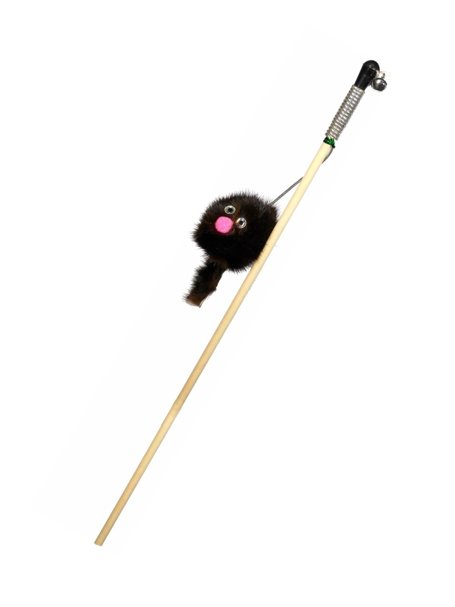 GoSi Зверёк из норки Игрушка для кошек Махалка-Удочка, 50см