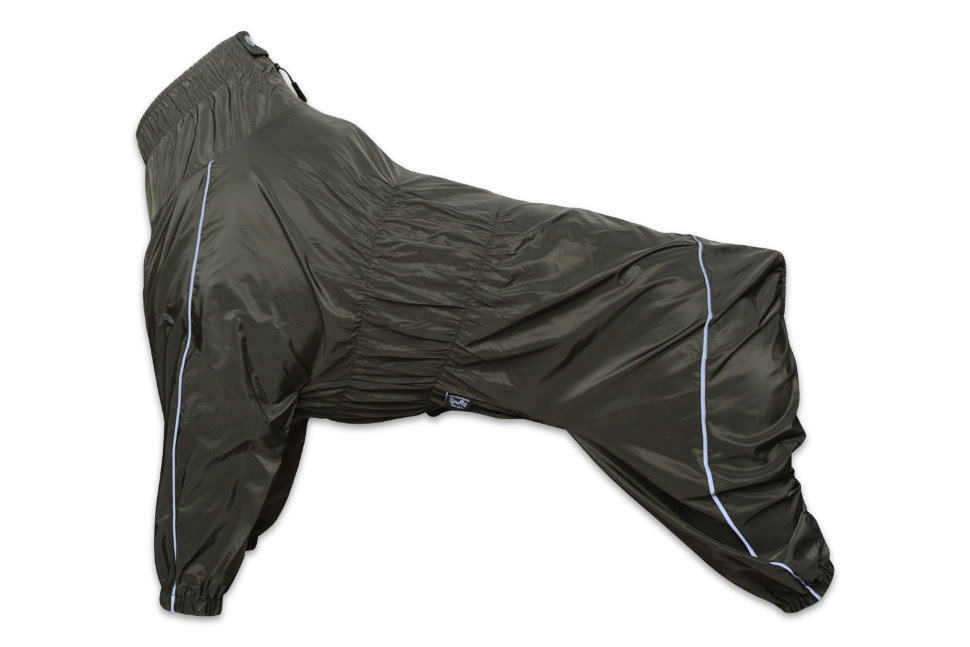 Дождевик для собаки Lion KLM-2120 на мальчика, цвет: хаки (Размер 3 (спинка 64 см, обхват шеи 34-56 см, обхват груди 70-80 см))