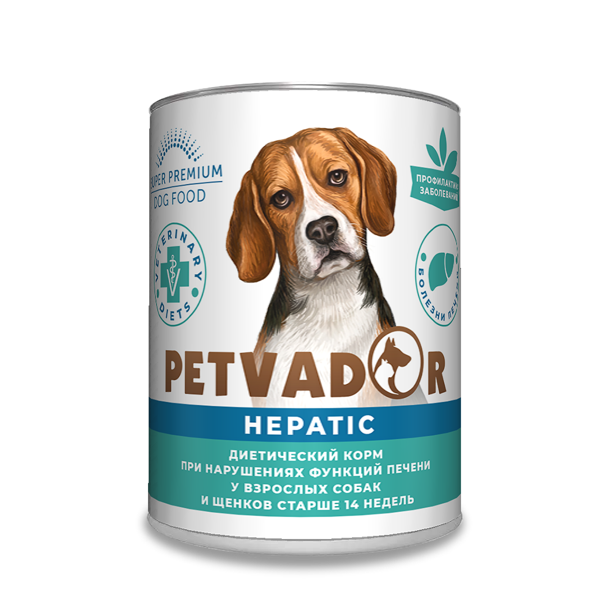 PETVADOR VETERINARY DIETS HEPATIC Диетический влажный корм для собак, 340 г
