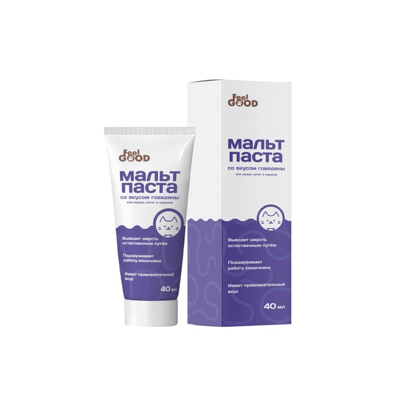 FeelGood FeelGOOD Мальт-паста с хитозаном для котят, кошек и хорьков, 40 мл