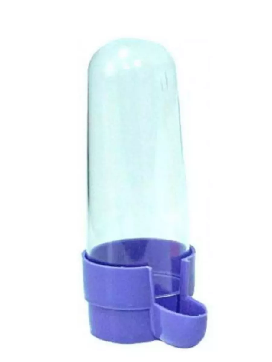 Поилка для птиц "№1" высокая пластиковая 12 см х 3,5 см 80 мл