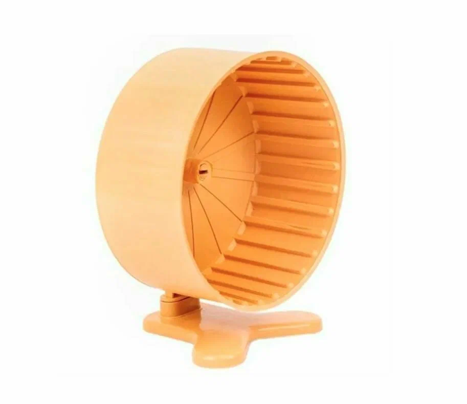 Homepet колесо для грызунов полузакрытое с подставкой пластиковое бежевое D 14 см