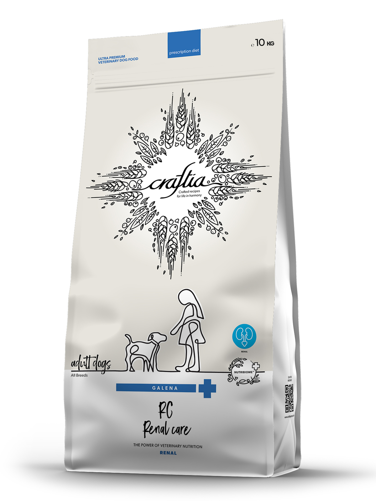 Ветеринарная диета CRAFTIA GALENA DOG RENAL CARE Ренал для собак при почечной недостаточности 10 кг