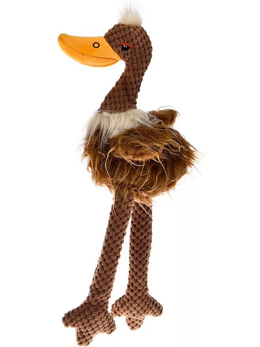 Игрушка для собак "Homepet" утка плюш с пищалкой 42х14 см