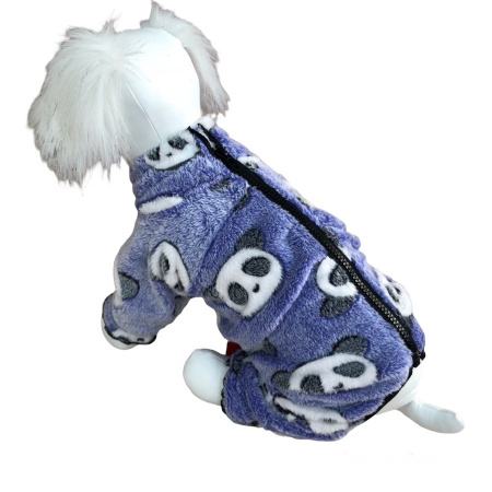 Комбинезон "Panda street" плюш, син, мал, 16