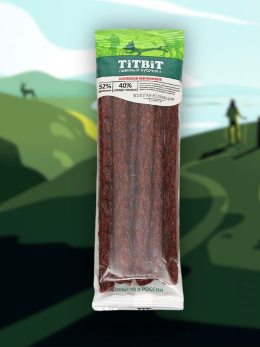 TiTBiT Лакомство Колбаски Миланские для собак 75 гр 4690538018705