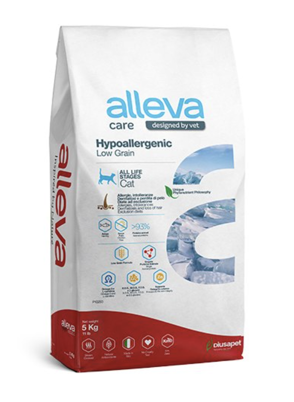 Alleva Корм для кошек Аллева Кэр Гипоаллердженик низкозерновой 5 кг P10293 8002754103381