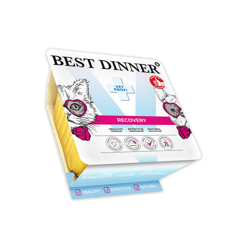 Best Dinner Recovery (Бест Диннер Рекавери) Паштет для кошек и собак 100 г