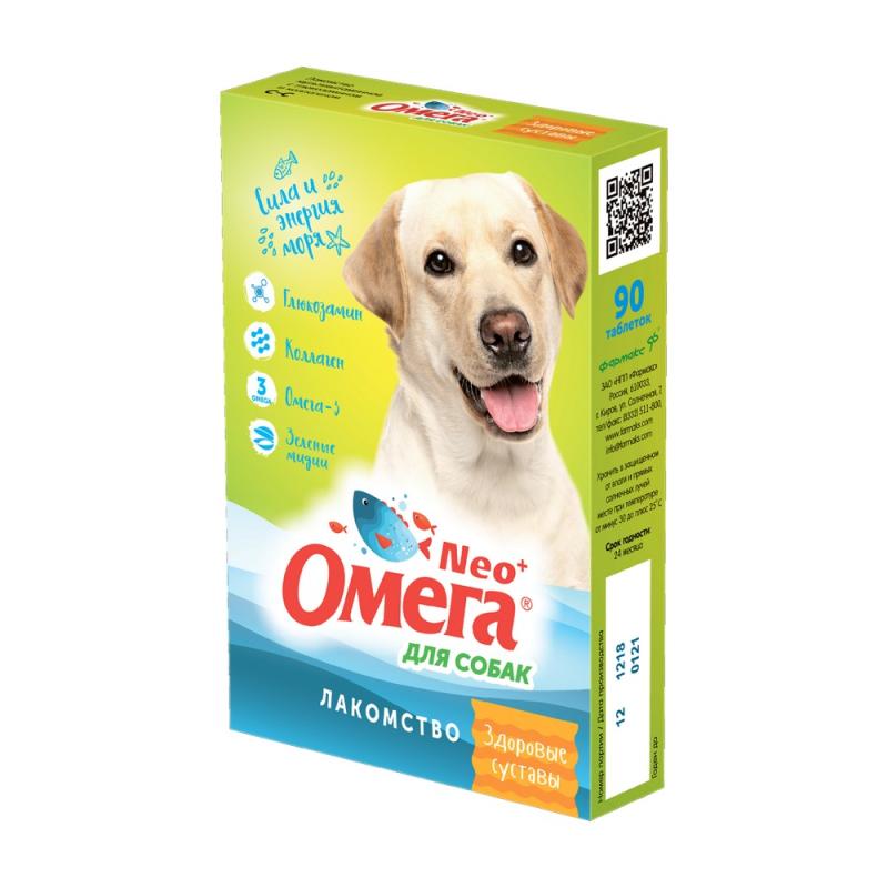 Омега Neo+ Лакомство Здоровые суставы  90 таб. по 0,5г  4607029076519