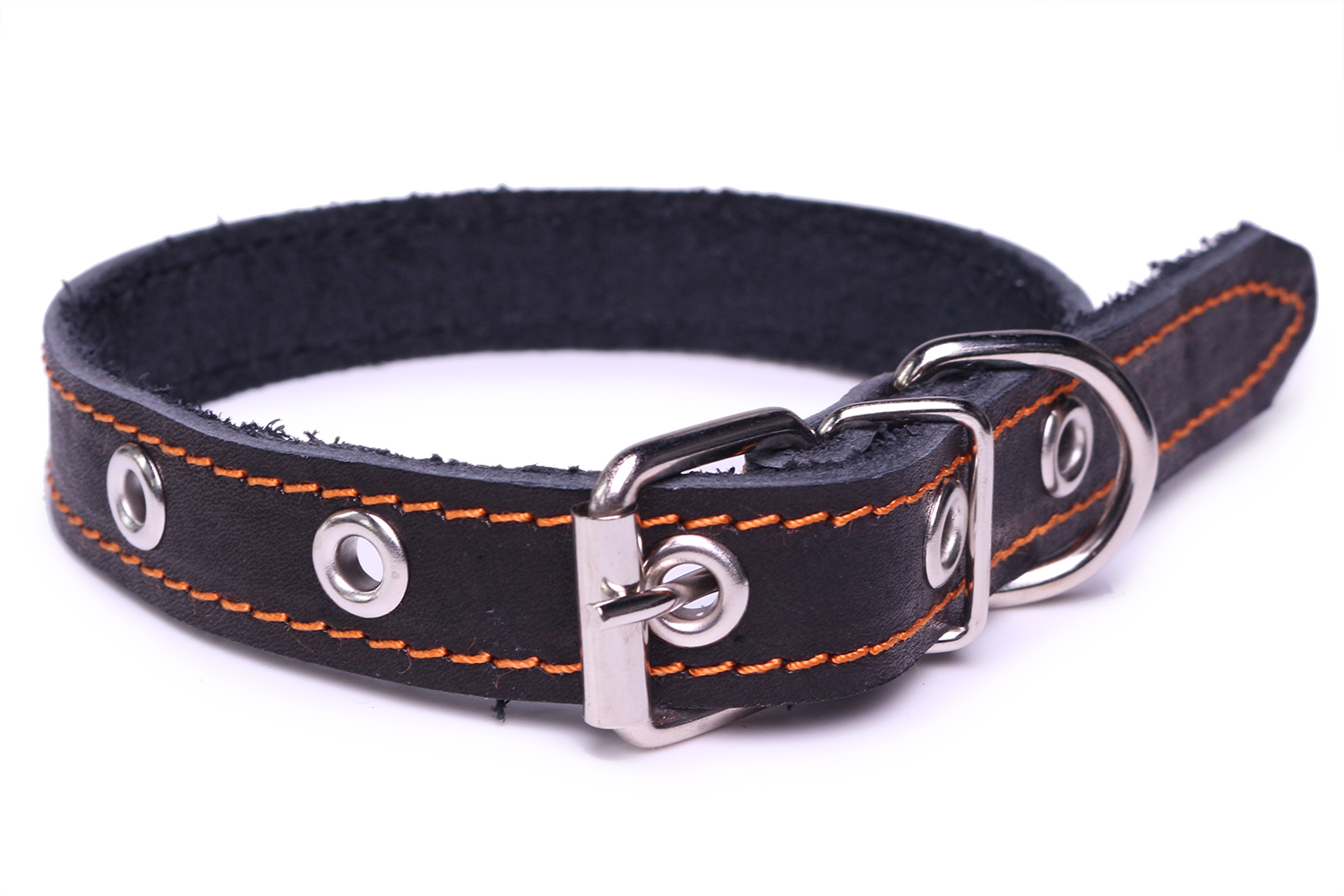 Ошейник кожаный LionPets без подклада б/у, ширина 20 мм AN-63 в асс.