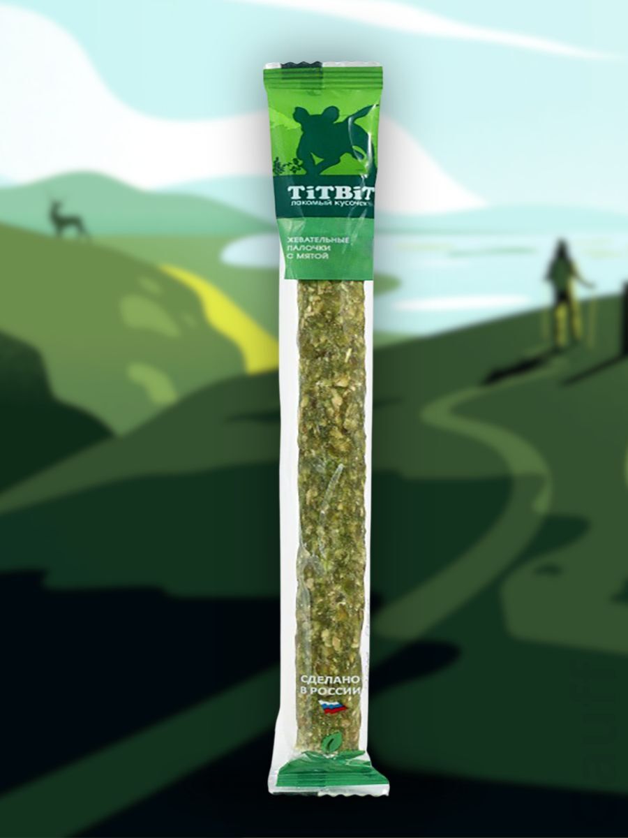 TiTBiT Лакомство Жевательные палочки с мятой 17 гр 4690538025772