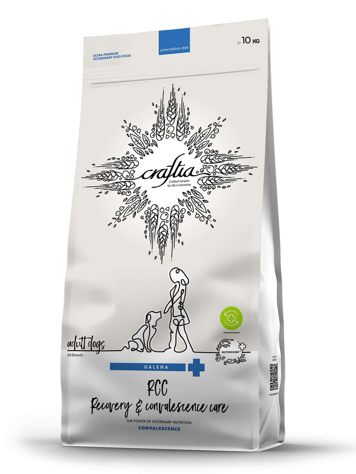 Ветеринарная диета CRAFTIA GALENA DOG RECOVERY&CONVALESCENCE CARE РекавериэндКонвалесенс для собак поддержка в период восстановления и реабилитаци 10к