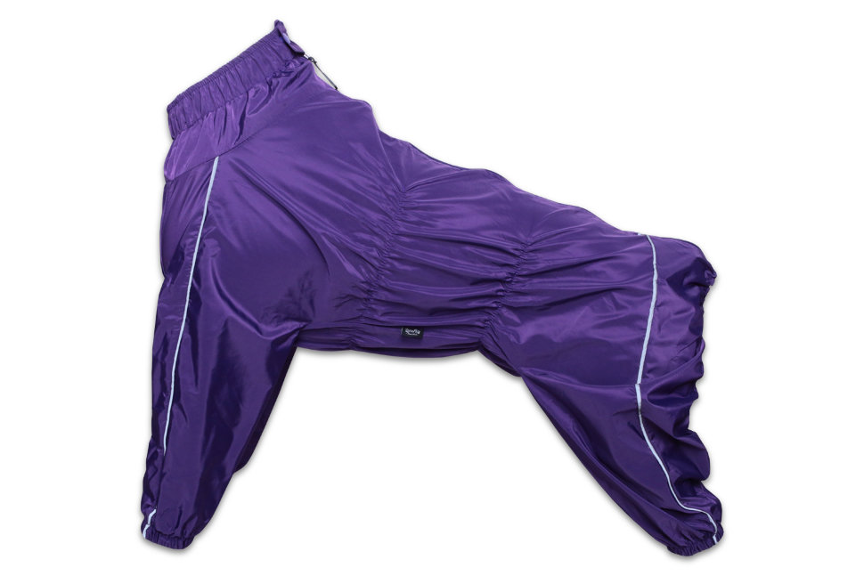 Дождевик для собаки Lion SLM-2127 на девочку, цвет: лиловый (Размер 6 (спинка 80 см, обхват шеи 54-74 см, обхват груди 72-94 см))