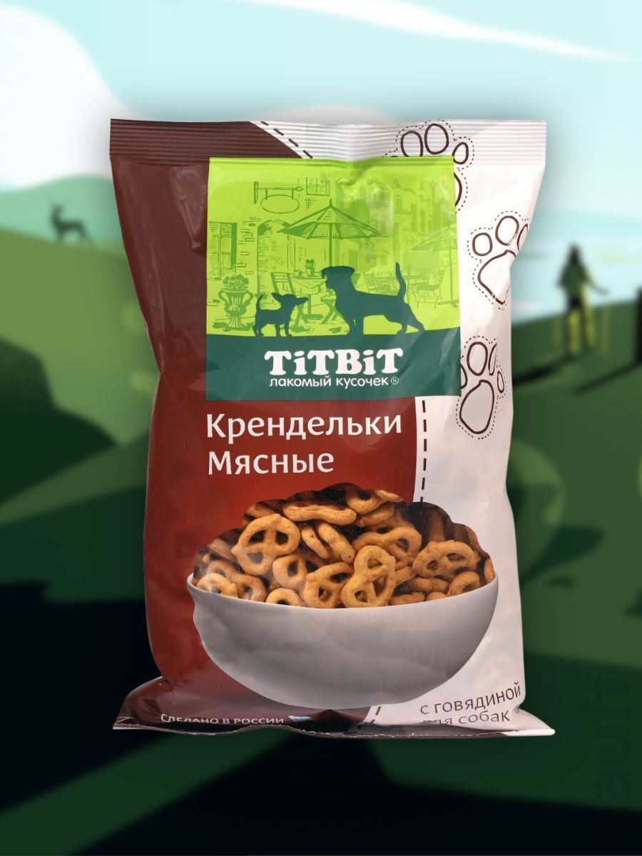 TiTBiT Лакомство Крендельки с говядиной печенье для собак 500 гр 4690538025116