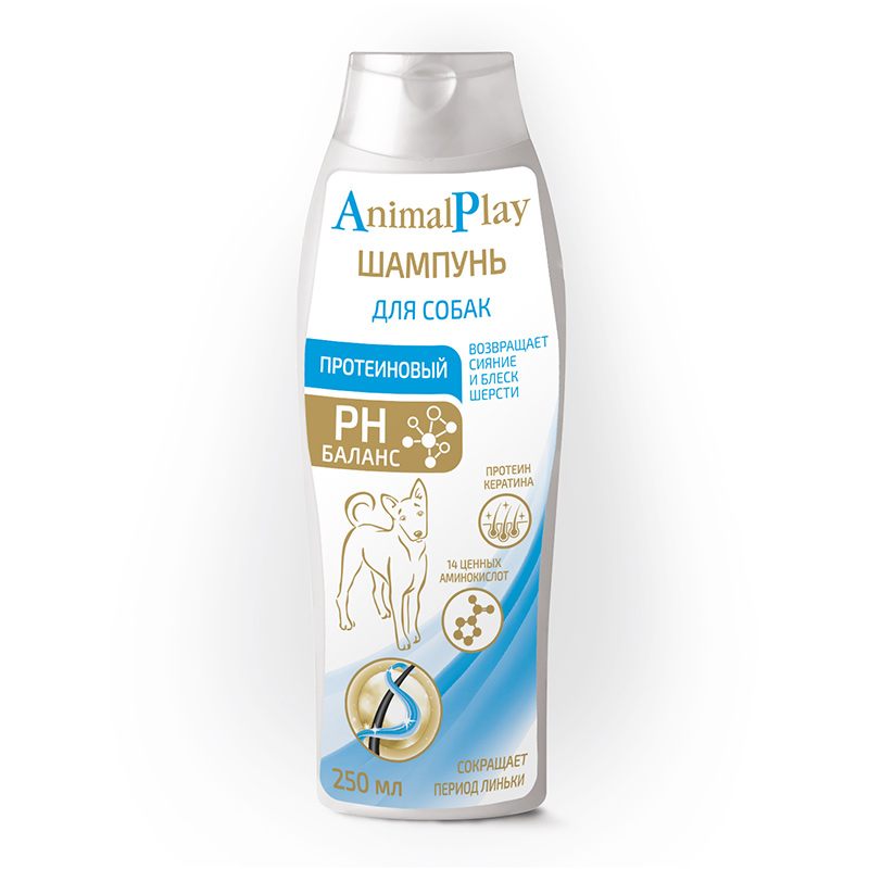 Animal play Шампунь Animal Play для собак, протеиновый, 250 мл