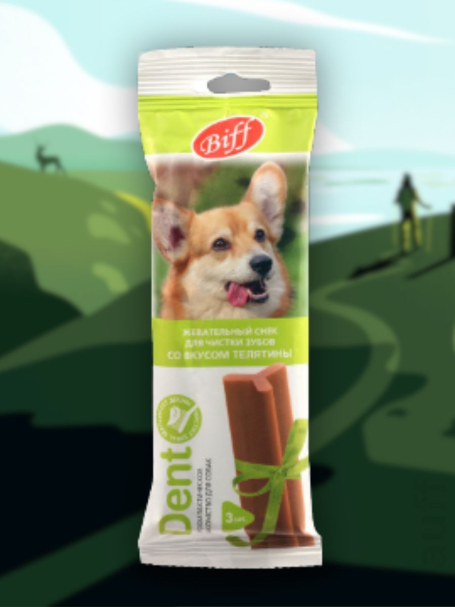TiTBiT Лакомство снек для средних собак со вкусом телятины 77 гр 4690538024973