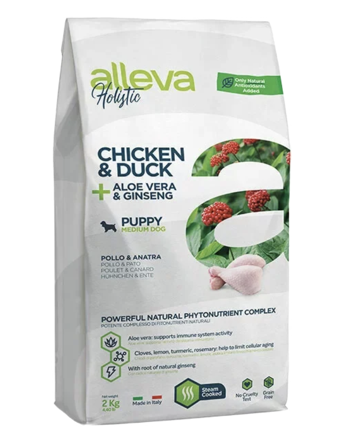 Alleva Holistic Беззерновой корм для щенков средних пород с курицей 12 кг 8002754002363
