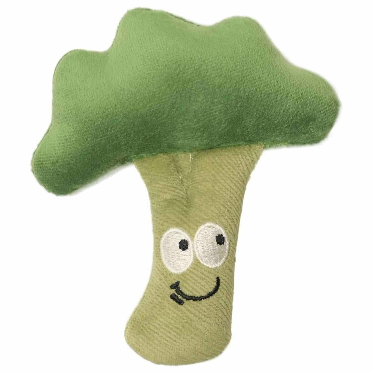 Mr.Kranch Игрушка для собак мелких и миниатюрных пород, брокколи, 12х11см