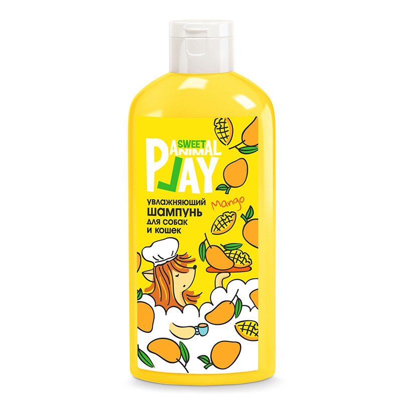Animal play Шампунь Animal Play Sweet для собак и кошек  Тропический манго , увлажняющий, 300 мл